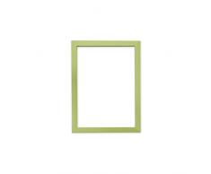 Bilderrahmen, quadratisch, mit MDF-Rückwand, fertig zum Aufhängen, mit sehr klarer, bruchsicherer Plexiglasscheibe aus Styrol, Limettengrün