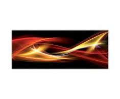 STYLER GL035 Glasbild, Glas, schwarz 0.4 x 125 x 50 cm