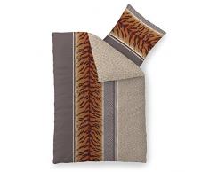 CelinaTex Fashion Adda Bettwäsche 135 x 200 cm 2teilig Baumwolle Afrika Beige Braun Grau