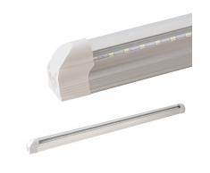 LEDVero T5 LED Lichtleiste 120cm, Abdeckung: transparent - warmweiß - Röhre/Tube Leuchtstoffröhre