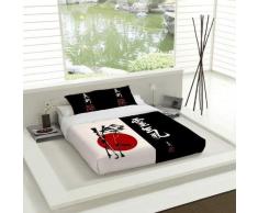 Tsuki Nagasaki Bettbezug, Baumwolle, Weiß, Einzelbett, 90 cm, 2 Stück