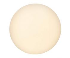 Brilliant Fakir LED Deckenleuchte Wandleuchte 30cm rund spritzwassergeschützt weiß 800 Lumen, LED integriert