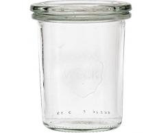 Weck Einkochgläser mit Glasdeckel - Füllmenge: 160 ml - praktische Sturzform - Deckel Ø: 60 mm - 12 Stück