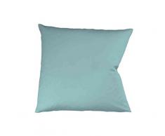 Fleuresse Colours Kissenbezug, Satin, Aqua, 24.4 x 15 x 0.8 cm