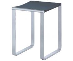 KEUCO Bad-Hocker in chrom und anthrazit, Anti-Rutsch Füße für die Dusche, bis 100 kg, 46,9 cm hoch, Design-Badhocker, Dusch-Sitz, Plan
