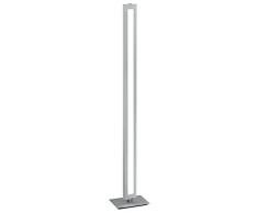 Trio Leuchten LED Stehleuchte Silas 472290105, Aluminium gebürstet, Acryl weiß, 20 Watt, 4 fach Touch Dimmer