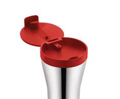 Alessi GIA24 R Travel Mug, Stainless Steel, rot