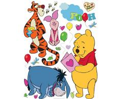 AG Design - Disney Winnie Puuh â Wandsticker â Wandtattoo â Wandaufkleber â Selbstklebend â Bunt - 30 x 30 cm - DKs 1087