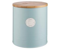 Typhoon Living Collection, Pastellblau, 3,4 Liter Keksdose, Stahl, Holz, Silikon, hellblau