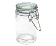Fackelmann Vorratsgläschen, Vorratsglas zur aromasicheren Aufbewahrung, Vorratsdose aus Glas (Farbe: Blau, Orange, Grün, Lila - nicht frei wählbar), Menge: 1 Stück