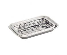 iDesign 73012EU Gia Seifenschale 2-teiliges Set, Poliert