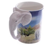 Puckator SMUG21 Kaffeebecher Elefant, 8,5 x 11,5 x 10,5 cm