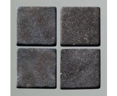 MosaixPur 20Â x 20Â x 4Â mm 200Â g 45-TLG. Natur Stein Mosaik Fliesen, schwarz