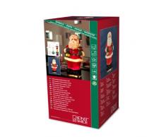 Konstsmide 4310-550 LED Fiberoptikfgur Weihnachtsmann / für Innen (IP20) / 6V Innentrafo / 1 kalt weiße Diode / schwarzes Kabel