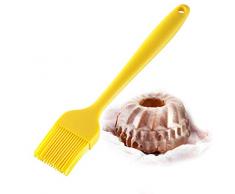Westmark Brat- und Backpinsel mit Silikonborsten, Länge: 26 cm, Silicone, Gelb, 1556227Y