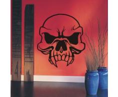 INDIGOS WG30427-31 Wandtattoo w427 Schädel Skelett Skull Wandaufkleber 120 x 107 cm, rot