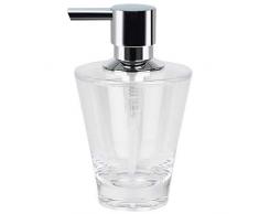 Spirella Seifenspender Max Flüssigseifen-Spender, Fassungsvermögen 8,5 x 8,5 x 14,5 cm - 250ml - Clear