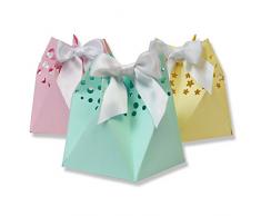 Sizzix 662583 Sternen Geschenktüte von Sharon Drury Stanzschablone, Mehrfarbig, Eine Größe