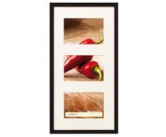 walther design BP315B Peppers Galerie Bilderrahmen, Holz, 3 x 10 x 15 cm, schwarz