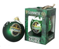 Guinness Green Collection Weihnachtskugel, glänzende Oberfläche, Baumdekoration