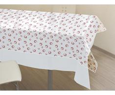 Soleil docre Tischdecke kristall rechteckig 140x240 cm SPIRALE rot