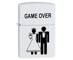 Zippo 60002731 PL Game Over Feuerzeug, Messing, Weiß, one Size
