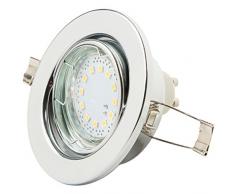 Levivo Deckenstrahler 1-flammig, Einbaustrahler LED, warmweiÃ, mit 12 SMD LEDs, Deckenstrahler anschlieÃbar ohne Trafo - Helligkeit 125 lm, energiesparender LED-Strahler für Deckeneinbau