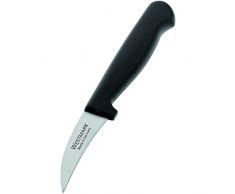 Westmark Gemüsemesser, Gebogene Klinge, Gesamtlänge: 15,9 cm, Rostfreier Edelstahl/Kunststoff, Domesticus, Silber/Schwarz, 13532270