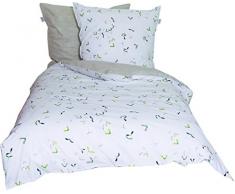 Schöner Wohnen Bettwäsche-Set, Baumwolle, Grün, 200 x 135 cm