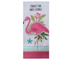 Kay Dee Flamingo Tea Towel Küchentuch, Baumwolle, verschieden, 18 x 28