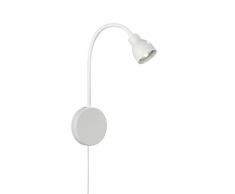 Fischer&Honsel Kevin Bettleuchte, Metall, 10 W, weiß