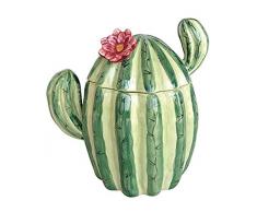 Blue Sky Keramik Kaktus Zuckerdose, Keramik, Multicolor
