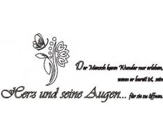 INDIGOS 4051719354218 Wandtattoo, Vinyl, weiß, 60 x 10 x 10 cm