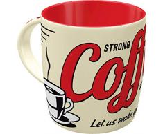 Nostalgic-Art Tasse, Keramik, Strong Coffee, 8.5 x 13 x 9 cm