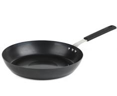 SALTER BW05457BS Bratpfanne „Pfanne fürs Leben“ aus Kohlenstoffstahl, 28 cm, schwarz