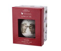 Wrendale Designs Weihnachtskugel, Design: „Gathered All Around“ Hedgehugs (Igel) mehrfarbig