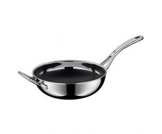 WMF Profi Resist Wok, 28 cm, Mehrschichtmaterial vollbeschichtet, Wabenstruktur, Induktion, backofengeeignet