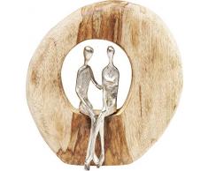 Kare Deko Objekt Couple In Log, Mehrfarbig, One Size