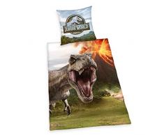 Herding Jurassic World Bettwäsche- Set, Baumwolle, bunt, 80 x 80 cm, 135 x 200 cm