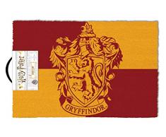 Harry Potter Fußmatte Gryffindor rot/gelb, aus Kokosfaser, Unterseite aus PVC.