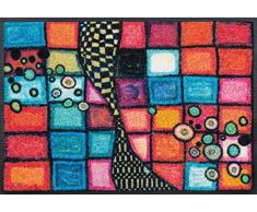 wash+dry Fußmatte Tiger Tundra, 50x75 cm, innen und außen, waschbar, bunt