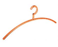 Wenko Garderobenbügel Bubble Kleiderbügel, Farb-Bubble-Optik, 46 x 17,5 x 1 cm, orange