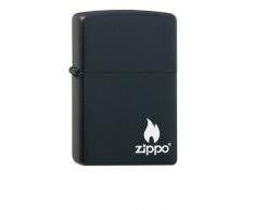 Zippo 218C Flame Feuerzeug, Messing, Schwarz, One Size