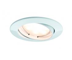 Paulmann Leuchten Paulmann 92093 SmartHome LED Coin Einbaustrahler 2,4W Weiß matt RGB Farblichtsteuerung schwenkbar Steuerung via Bluetooth Einbauleuchte, Aluminium, 2.4 W