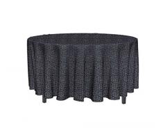 Soleil d Ocre Tischdecke, Wachstuch, rund, 160Â cm Croco, PVC, grau, 160Â x 160Â cm