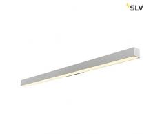 SLV Q-LINE Wandleuchte, Aluminium, Silbergrau
