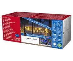 Konstsmide 4650-507 LED Hightech System Erweiterung / Lichterkette / für Außen (IP44) / 100 bunte Dioden / schwarzes Softkabel