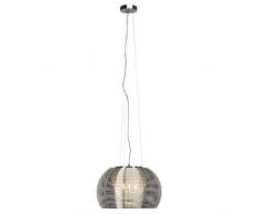 Brilliant Discovery Pendelleuchte 40cm chrom Glas, 3x E14 geeignet für Tropfenlampen bis max. 20W