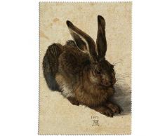 Fridolin 18906 Dürer Hase Reinigungstuch für Lünette Micro Faser/Chiffon Mehrfarbig 18 x 12,5 x 1 cm