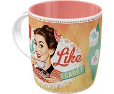 Nostalgic-Art Tasse, keramik, Say it 50s-Do I look like I care, 8.5 x 13 x 9 cm